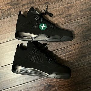jordan black cat 4 authentic with stockxtag